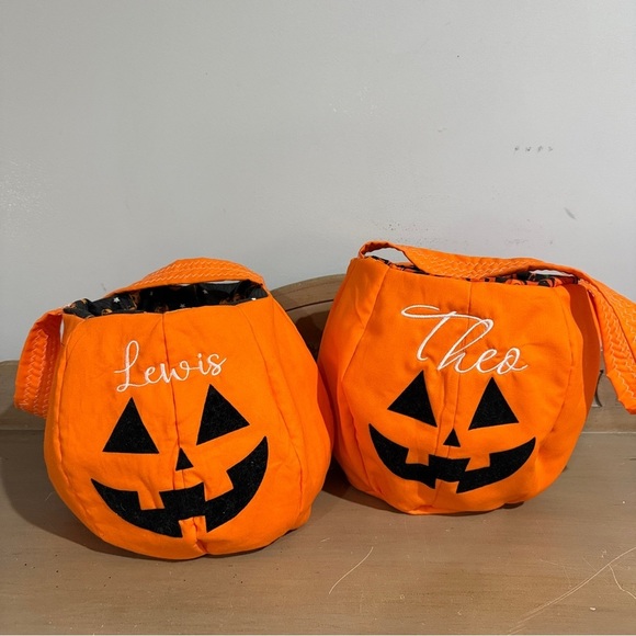 Other - Personalized Orange Pumpkin Trick-or-Treat Bags